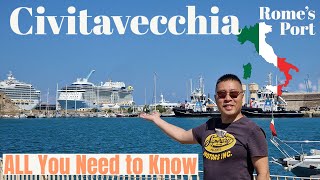 Civitavecchia 🇮🇹 PORT GUIDE How to Get There from FCO airport Shuttle Buses Things To Do There [upl. by Edsel]