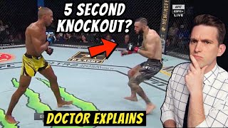 CRAZIEST Knockout at UFC 262  Doctor Explains Edson Barboza Rare DELAYED Knockout [upl. by Odidnac]