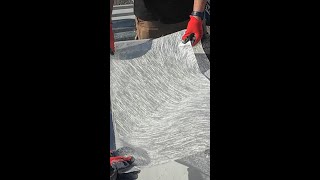 Torch down Felt BUR Roof Waterproofing Demo shorts [upl. by Aissatsan]