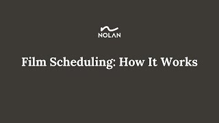 New Advanced Film Scheduling with NolanAI How It Works [upl. by Sorkin634]