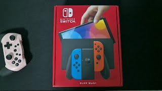 NINTENDO SWITCH OLED UNBOXING IN MALAYSIA  닌텐도 스위치 OLED 언박싱 in 말레이시아 [upl. by Arramat]