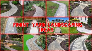 Easy and elegant Walkway path design ideas Front uard landscaping ideas Outdoor garden decoration [upl. by Braswell]