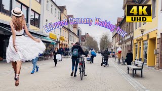 14 GERMANY  ERLANGEN CITY WALKING TOUR 4K Du lịch Đức  tham quan thành phố làng đại học [upl. by Tirreg]