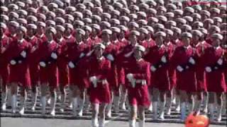 Military Parade Soldier Formations  National Day 2009 in Beijing [upl. by Notlad]