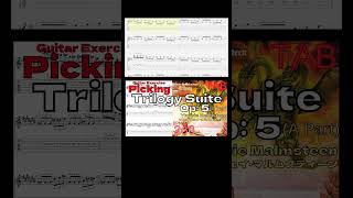 【TAB】Trilogy Suite Op 5  Yngwie Malmsteen Technical Guitar Shorts Yngwie trilogy [upl. by Adnicul]