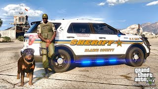 GTA 5 MOD LSPDFR 710  K9 PATROL  GTA 5 REAL LIFE PC MOD [upl. by Oruhtra750]