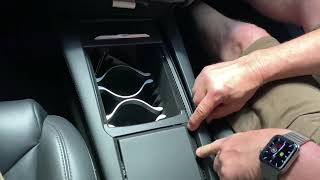 TESLA Model S amp X Center Console Sliding Lid Installation video from RPM TESLA [upl. by Oglesby249]