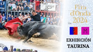 EXHIBICIÓN TAURINA Viernes Fira dOnda 2024  Toros de Madroñiz y José García Guillen [upl. by Boyt]