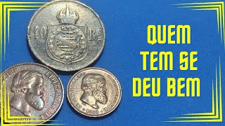 VALEM 6000 MIL REAIS MOEDAS ANTIGAS DE BRONZE DO IMPÉRIO DO BRASIL [upl. by Alad590]