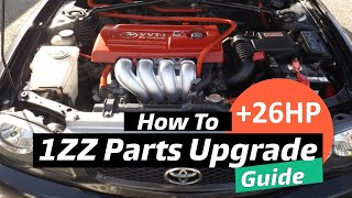 4ZZ to 1ZZ Parts Upgrade Detailed How To Guide Throttle Body Injectors Intake Manifold [upl. by Ullund579]