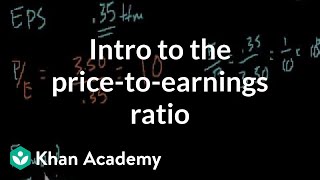 Introduction to the pricetoearnings ratio  Finance amp Capital Markets  Khan Academy [upl. by Mulry916]