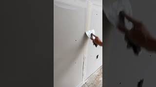 Cleaning drywall butt joint tape with tools short satisfying [upl. by Anna-Diane]