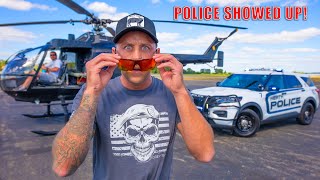 Unbelievable Police Roll Up On Us While Flying My Helicopter [upl. by Ecirehc]