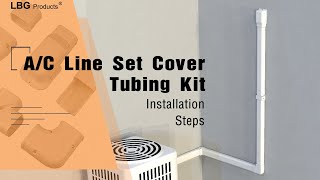 How to install mini split line set cover  LBG Products [upl. by Naresh561]