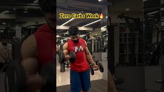 Zero Carbs week 💪trend zerocarb gym motivation musclegain hypertrophy progressive shorts [upl. by Fanechka162]