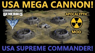 USA MEGA ARTILLERY CANNON Command amp Conquer TM Generals Zero Hour 2023 Apocalyptic mod [upl. by Nuaj]