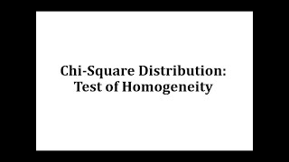 Distribución chicuadrada prueba de homogeneidad [upl. by Megen]