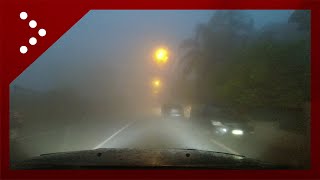 Zafferana Etnea la nebbia avvolge città il camera car [upl. by Dorr985]