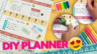 DIY  FAÇA SUA PRÓPRIA AGENDA E PLANNER [upl. by Aianat]