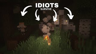 4 IDIOTS Play Minecraft Horror [upl. by Eiramlehcar]