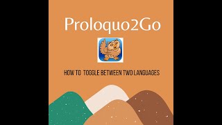 AAC How to switch between 2 languages in Proloquo2Go communication application [upl. by Oninrutas]