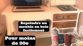 TUTORIEL ACTIONCOMMENT PEINDRE UN MEUBLE EN BOIS POUR PAS CHER shaymuvaoff [upl. by Yllet]