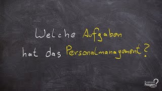 Personalmanagement Aufgaben  Personalmanagement BWL  Einfach erklärt [upl. by Edric]