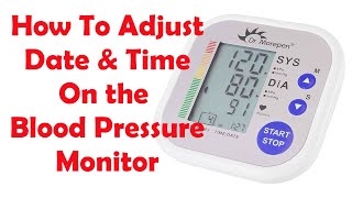 How To Set Date amp Time Setting on Blood Pressure Monitor  Dr Morepen BP settings [upl. by Suixela914]