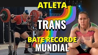 ATLETA TRANS ANNE ANDRES QUEBRA RECORDE MUNDIAL DE LEVANTAMENTO DE PESO [upl. by Kaine]