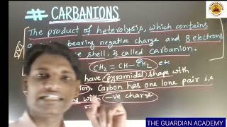 CARBANIONS LECTURE05 REACTIONINTERMEDIATE ORGANIC [upl. by Vicki]