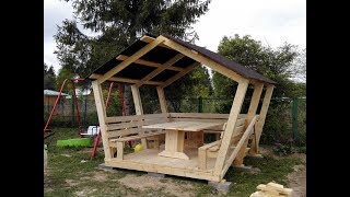 Garden gazebo with their hands DIY [upl. by Adian]