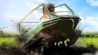 New tracked ATV 85 hp full review and test on swamp [upl. by Rhona390]