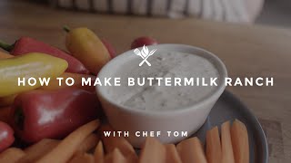 How to Make Buttermilk Ranch Dressing [upl. by Alac10]