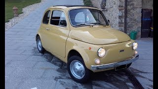 Fiat 500 R epoca  messa in moto dopo 1 anno [upl. by Imehon]