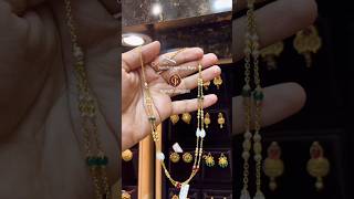 😍 Beautiful light weight all types of gold pearl chains from 4 grams pearlchains viralvideo gold [upl. by Walker177]