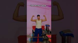 Chest workout home…❤️‍🔥🫡shorts shorts video motivation shortvideo gym [upl. by Ydurt790]