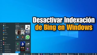 Como Desactivar Indexacion de Bing en PC Tutorial [upl. by Gnak]