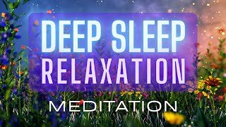 Guided Meditation For Deep Sleep Relaxation With Tranquil Affirmations [upl. by Hazaki]