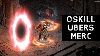 D2R No Skill Point Ubers Finale Barb Merc [upl. by Yentrac]