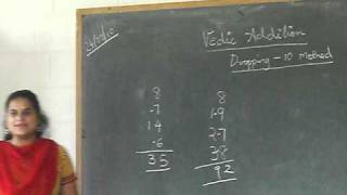 VedMath Vedic Maths  Addition by Dropping10 method [upl. by Ahsekin]