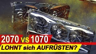 LOHNT sich hier AUFRÜSTEN  RTX 2070 vs GTX 1070 [upl. by Reger214]