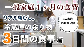 【主婦ルーティン】１ヶ月の食費がやばい。閲覧注意。冷蔵庫の余り物で過ごす3日間の記録✍🏻節約レシピ [upl. by Katonah]