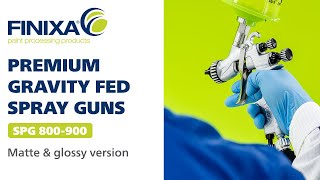 New Finixa premium gravity feed spray guns SPG 800900 [upl. by Eilegna626]