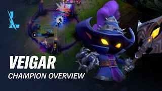 Veigar Champion Overview  Gameplay  League of Legends Wild Rift [upl. by Ahsitak]