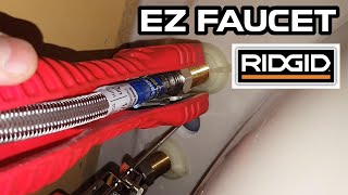 Ridgid Faucet and sink installer tool Demonstration  Easy change faucet tool [upl. by Morie]