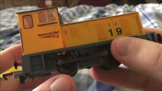 hornby R3775 network rail 0 4 0 diesel shunter 2019 collector club unboxing [upl. by Sparke]