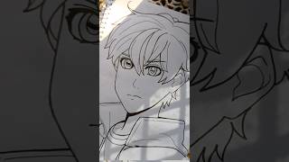 ANIME BOY SKETCH DRAWING💫EASYSIMPLE ART VIDEO✏️animeboys animesketchdrawingshortsvideoart [upl. by Alverta352]