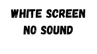 White Screen  No Sound  1 Hours   1 Hours White Screen In HD [upl. by Rma]