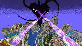 Minecraft Wither Storm Mod Vs City [upl. by Rinaldo295]