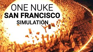 Simulation of a Nuclear Explosion in SAN FRANCISCO  USA [upl. by Macswan]